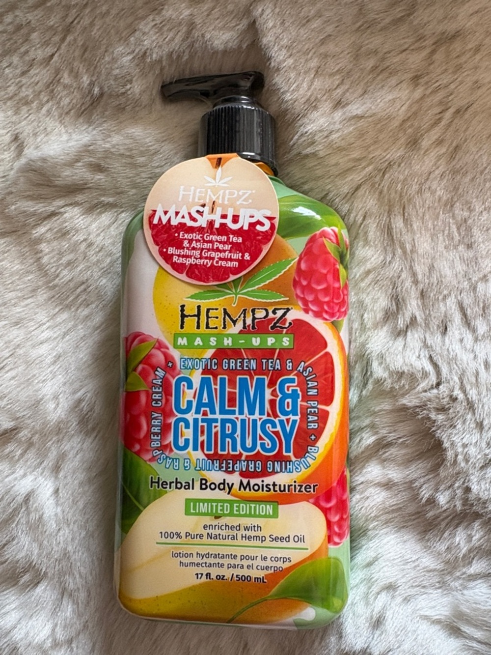Hempz calm & citrusy herbal body moisturizer